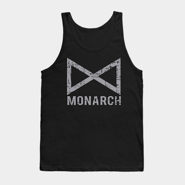 Monarch distressed Tank Top by woodsman